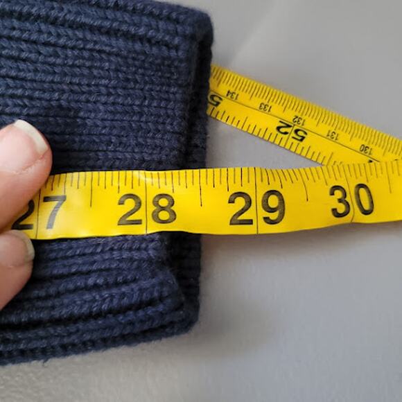 L.L. Bean- Blue and Navy striped sweater- size Large - Picture 6 of 8